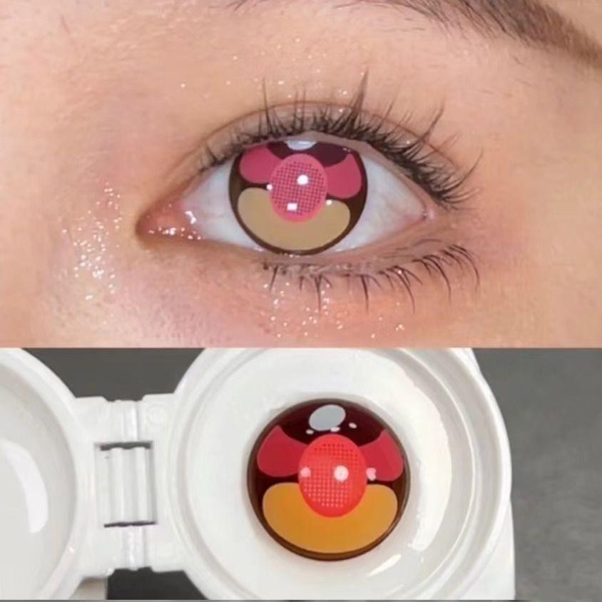 1 par de lentes de contato coloridas Yashiro Nene Cosplay 12 meses