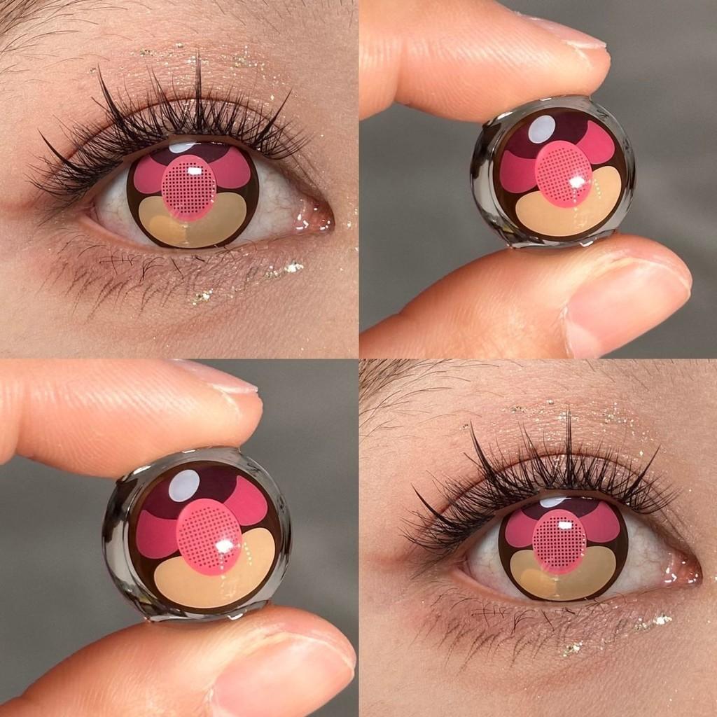 1 par de lentes de contato coloridas Yashiro Nene Cosplay 12 meses
