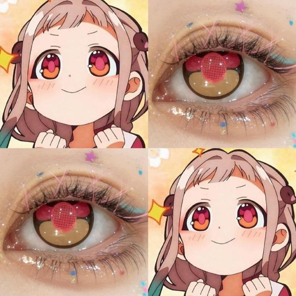 1 par de lentes de contato coloridas Yashiro Nene Cosplay 12 meses