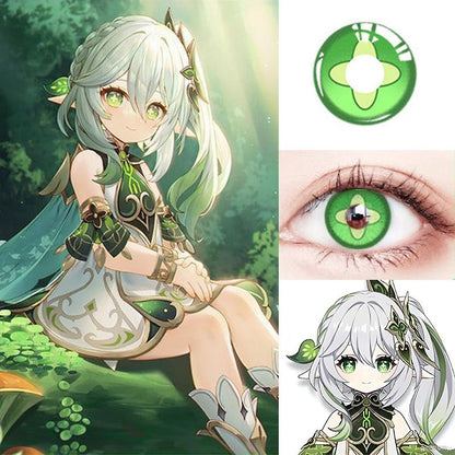 2pcs/1par Graded Colored Contact Lens Colorido Anime Pupil Genshin Nahida Hutao Cosplay