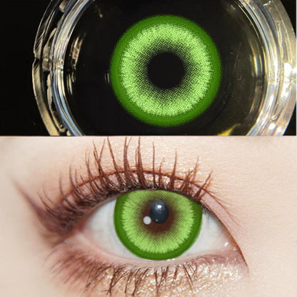 JeweLens Cosplay Color Contact Lenses Halloween Anime Softlens Koi Green Pupil