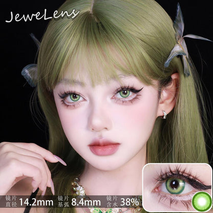 JeweLens Cosplay Color Contact Lenses Halloween Anime Softlens Koi Green Pupil