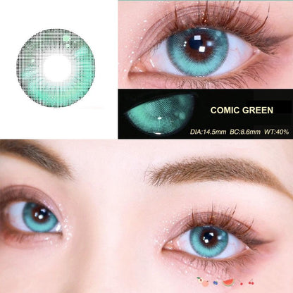 1 par de lentes de contato coloridas Yashiro Nene Cosplay 12 meses 