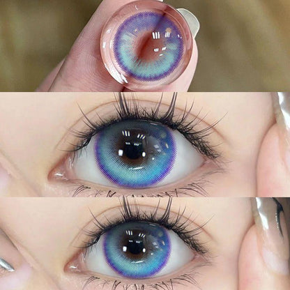 1 par de lentes de contato coloridas Yashiro Nene Cosplay 12 meses 