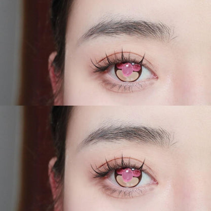 1 par de lentes de contato coloridas Yashiro Nene Cosplay 12 meses 